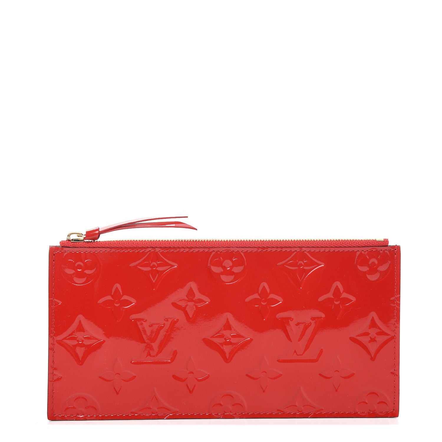 Louis Vuitton Vernis Felicie Chain Wallet Zippered Insert Cherry 1 of 5