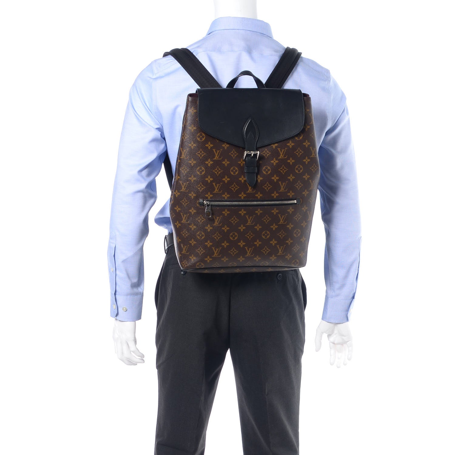 Louis Vuitton Monogram Macassar Palk Backpack 2 of 7