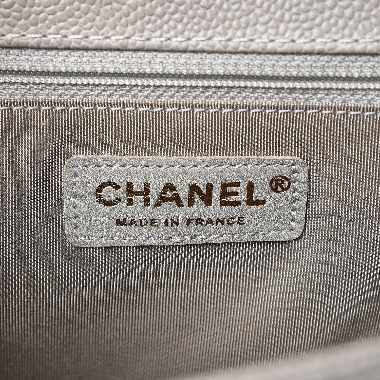Chanel Caviar Quilted New Medium Boy Flap Light Grey 4 of 18