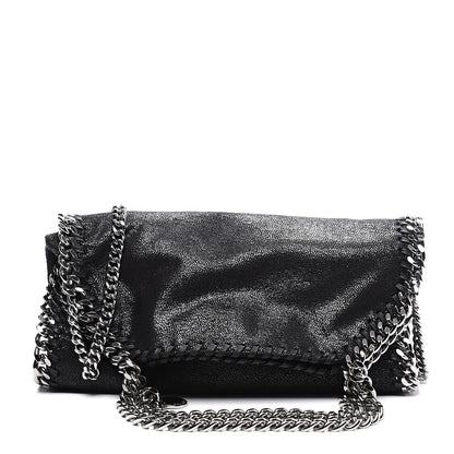 Stella McCartney Shaggy Deer Mini Falabella Fold Over Tote Black 1 of 11