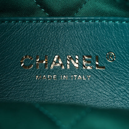 Chanel Shiny Calfskin Quilted Mini Chanel 22 Green 6 of 11