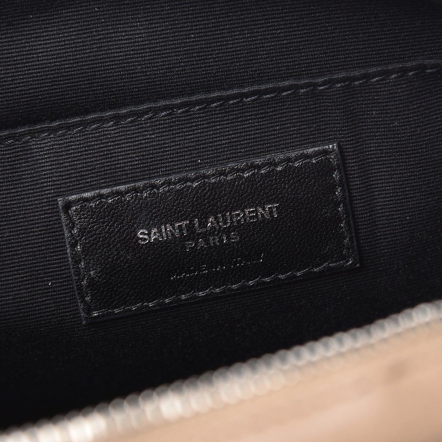 Saint Laurent Lambskin Monogram Small Lou Camera Bag Dark Beige 6 of 15