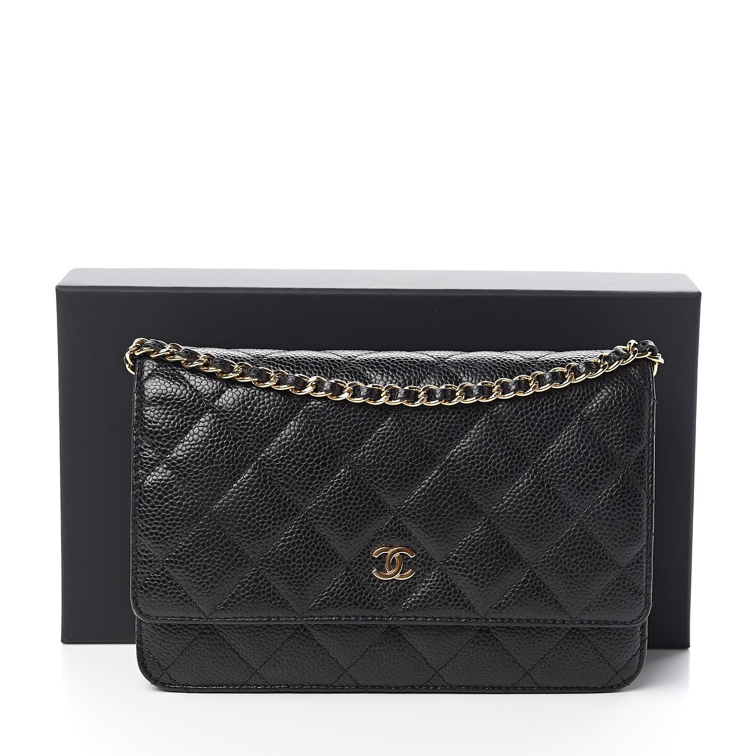 Chanel Caviar Quilted Wallet On Chain WOC Black 13 of 16