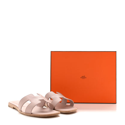 Hermes Epsom Oran Sandals 41 Rose Porcelaine 11 of 11