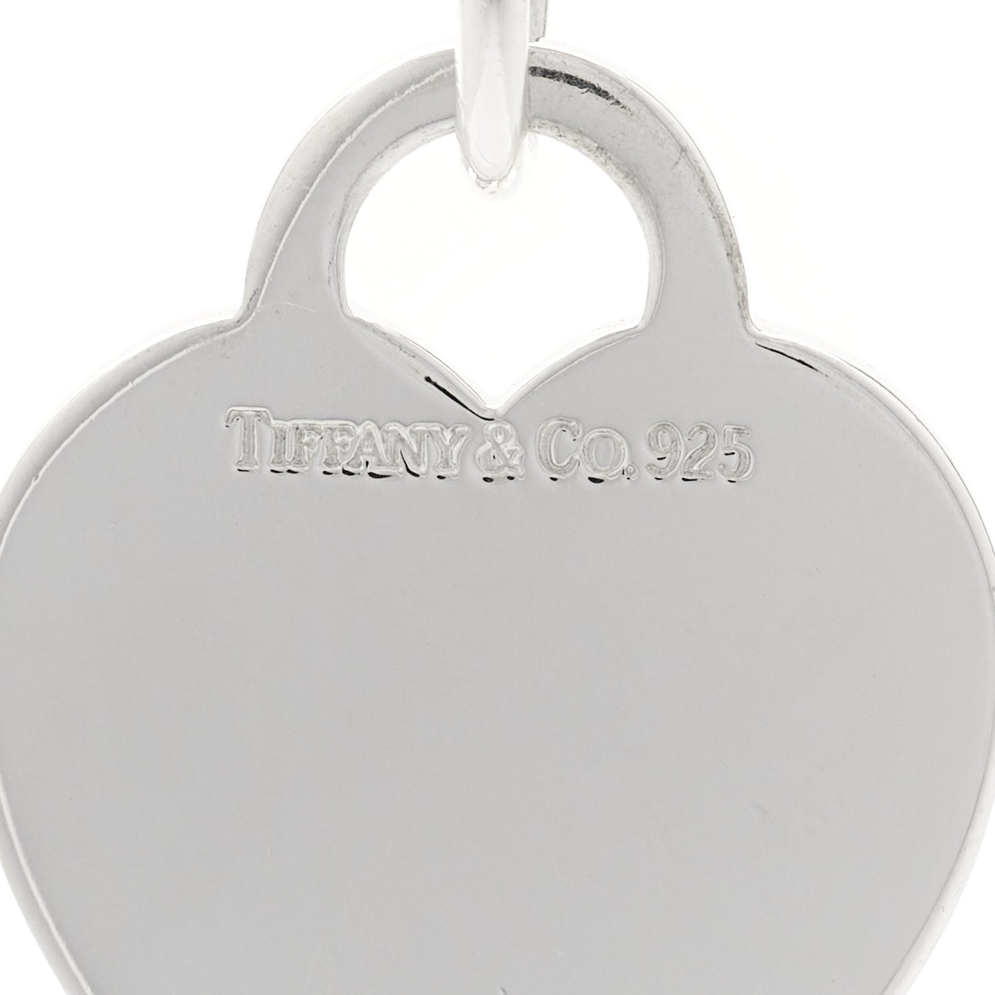 Sterling Silver Heart Tag Pendant Necklace