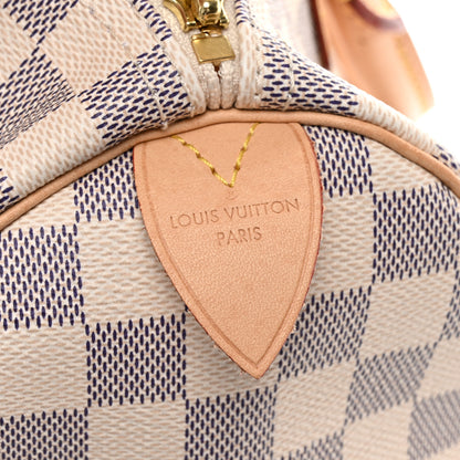 Louis Vuitton Damier Azur Speedy 30 6 of 10