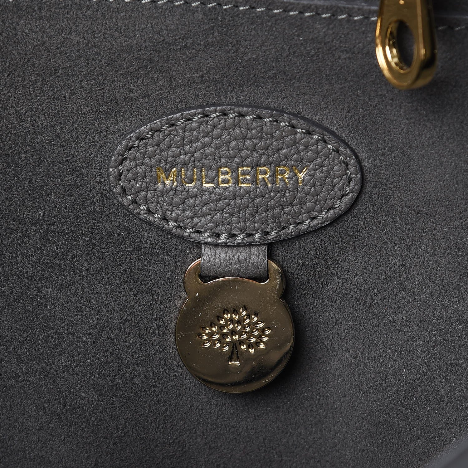 Mulberry Classic Grain Calfskin Bayswater Mole Grey 7 of 13