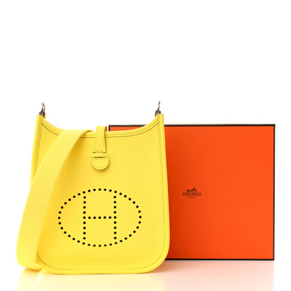 Hermes Taurillon Clemence Evelyne TPM Limoncello 11 of 11