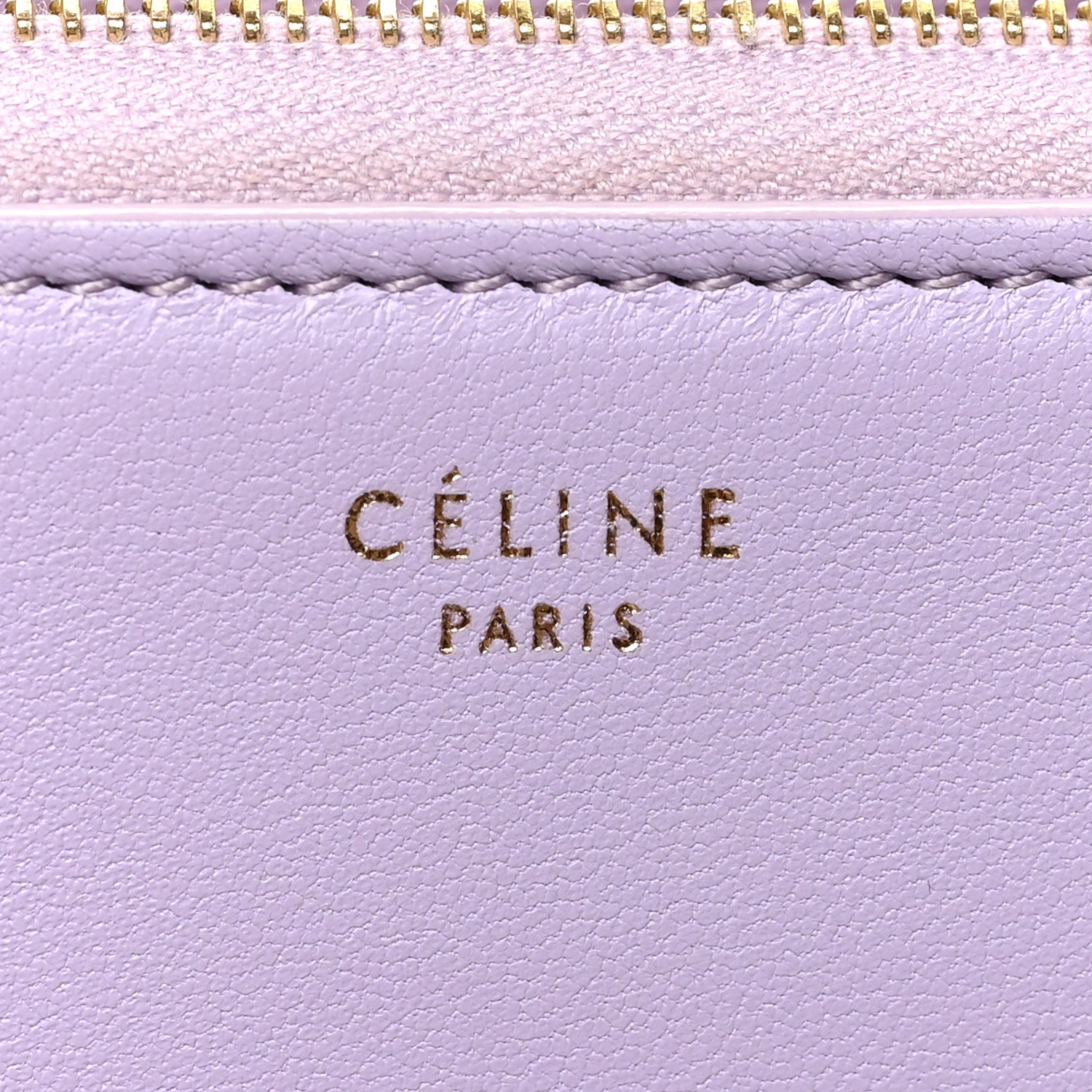 Celine Lambskin Large Zip Around Multifunction Wallet Light Purple Royal Blue 6 of 8