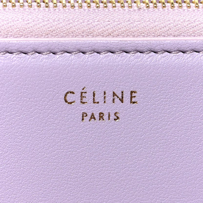 Celine Lambskin Large Zip Around Multifunction Wallet Light Purple Royal Blue 6 of 8