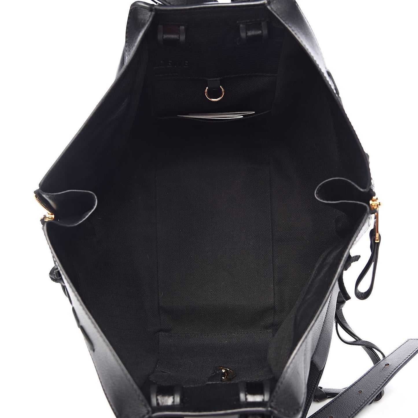 Calfskin Small Whipstitch Hammock Shoulder Bag Black