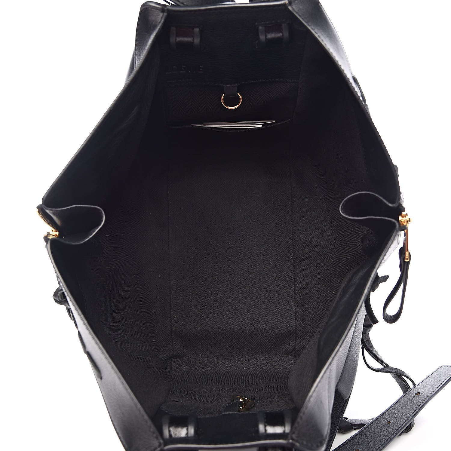Loewe Calfskin Small Whipstitch Hammock Shoulder Bag Black 5 of 10