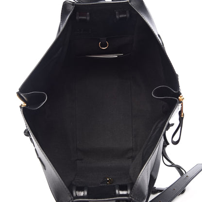 Loewe Calfskin Small Whipstitch Hammock Shoulder Bag Black 5 of 10