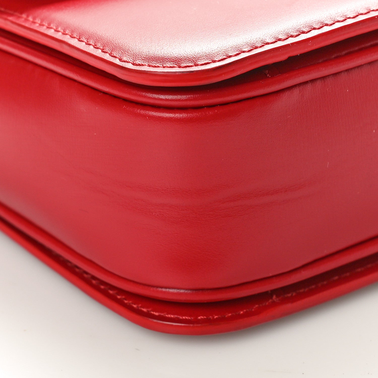 Celine Shiny Calfskin Teen Triomphe Carmin 9 of 10