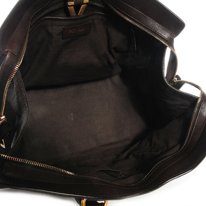 Saint Laurent Sheepskin Medium Cabas ChYc Brown 5 of 9