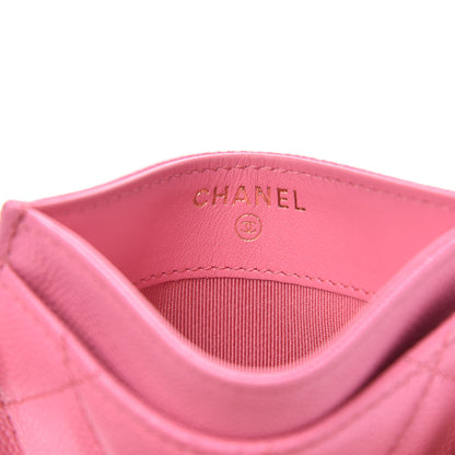 Chanel Caviar Quilted Card Holder Pink 6 of 9