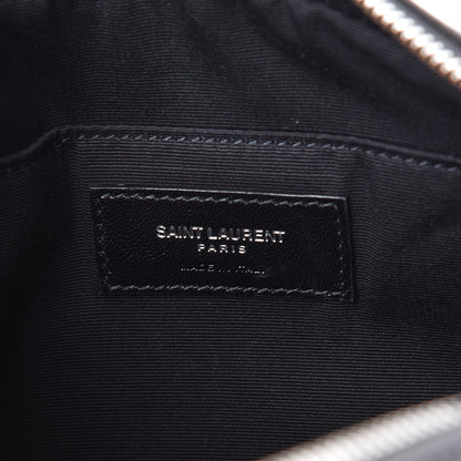 Saint Laurent Lambskin Monogram Small Lou Camera Bag Asphalt 8 of 9