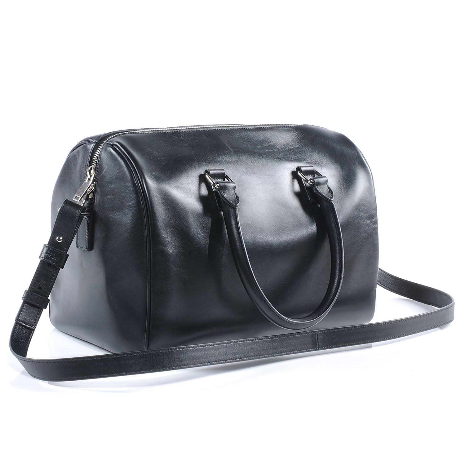 Saint Laurent Leather Studded Duffle 6 Black 3 of 7