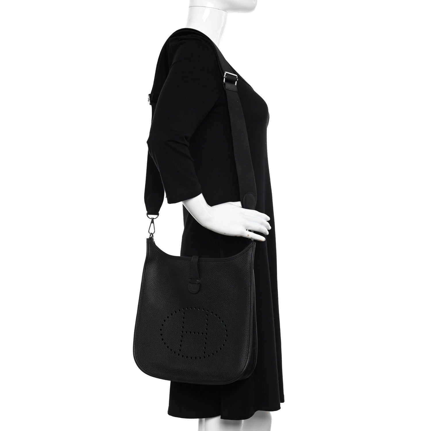 Hermes Taurillon Clemence Evelyne III PM Black 3 of 10