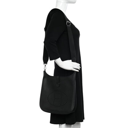 Hermes Taurillon Clemence Evelyne III PM Black 3 of 10