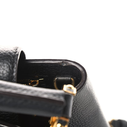 Louis Vuitton Taurillon Capucines BB Black 11 of 14