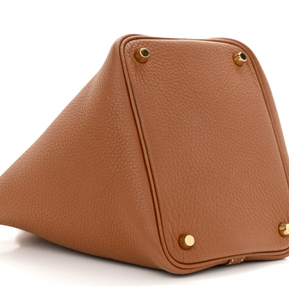 Hermes Taurillon Clemence Picotin Lock 18 PM Gold 9 of 11