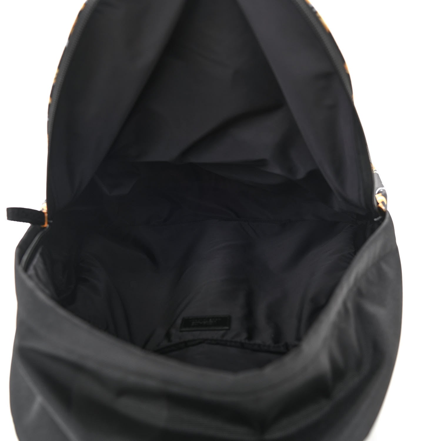 Versace Nylon Barocco Signature Print Drawstring Backpack Black 5 of 10