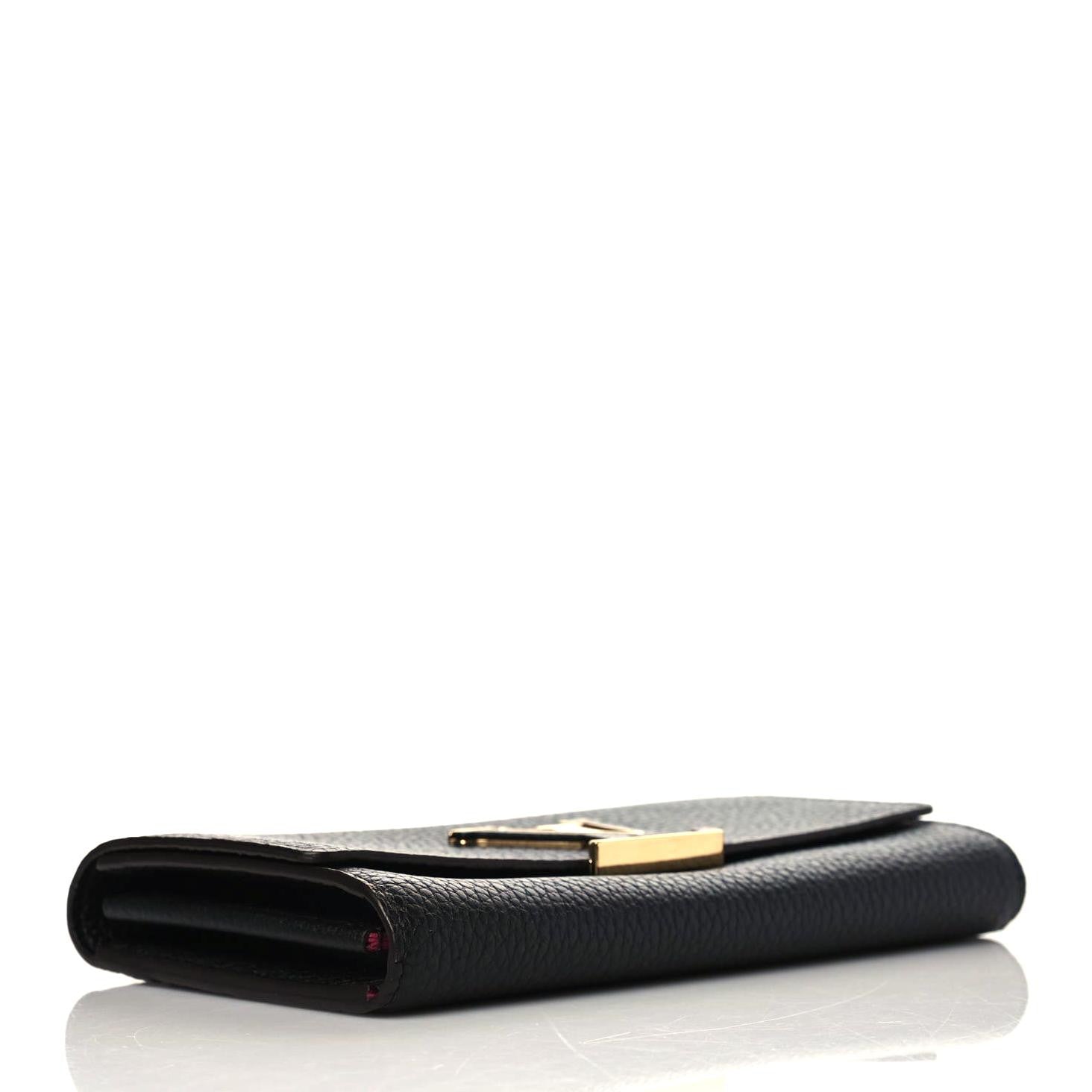 Louis Vuitton Taurillon Capucines Wallet Black 4 of 7