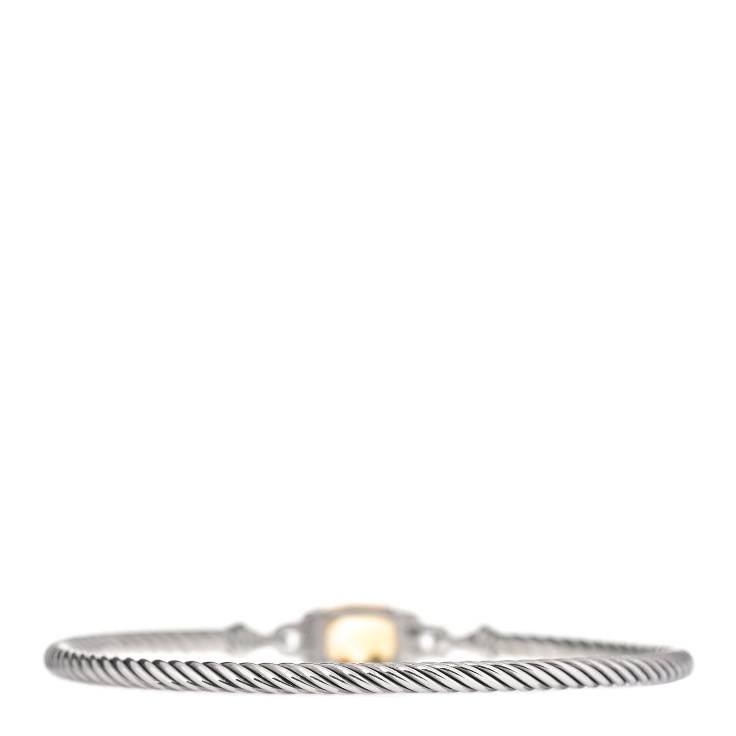 Sterling Silver Diamond Citrine 3mm Petite Wheaton Bracelet