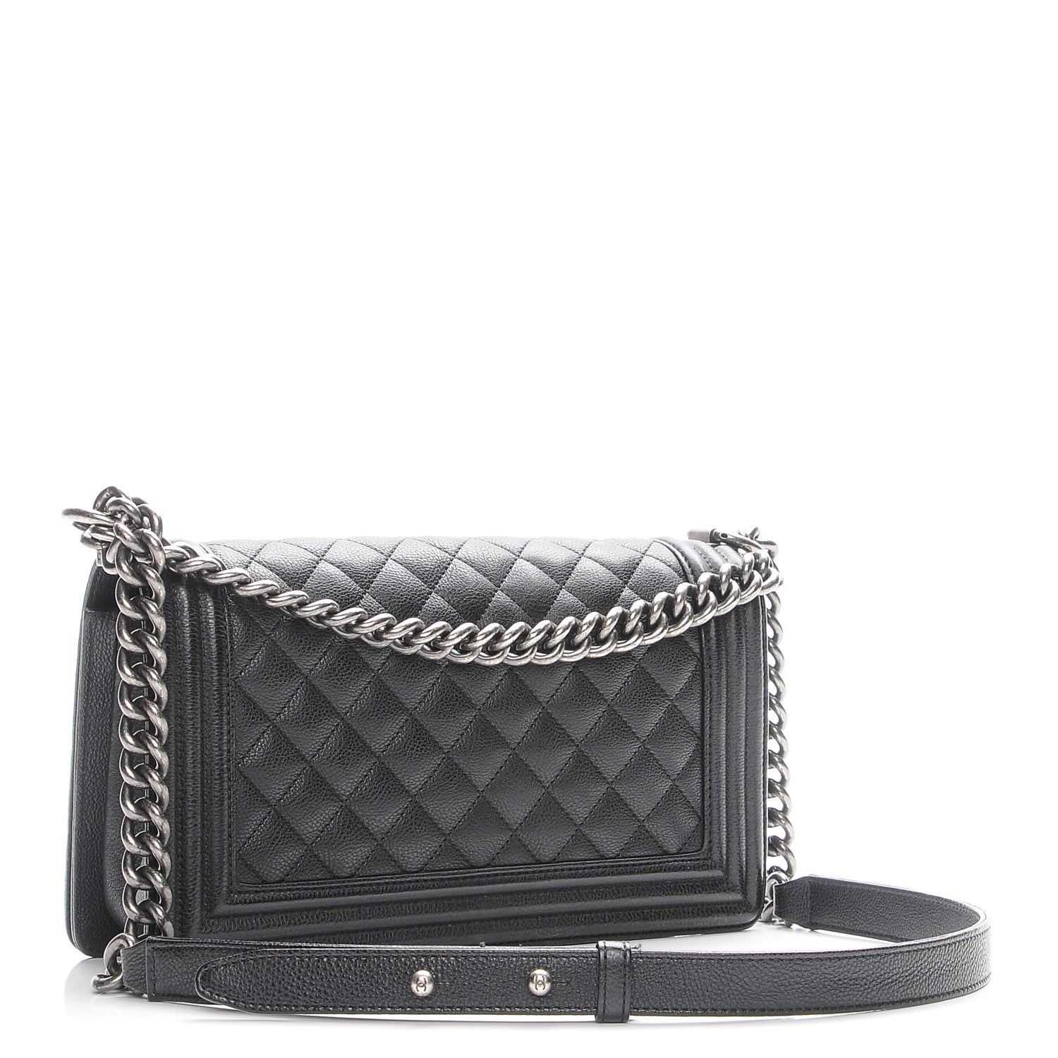 Chanel Calfskin Quilted Medium Boy Flap Black 3 of 7
