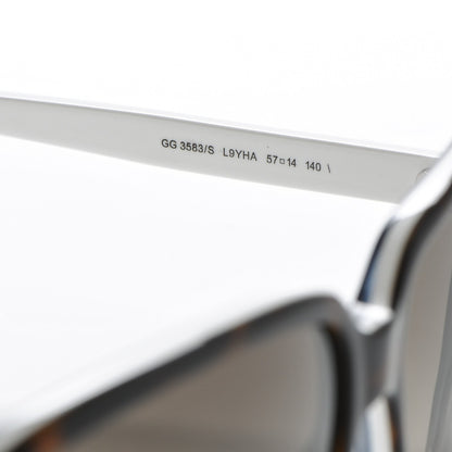 Gucci GG Web Sunglasses 3583/S Tortoise White 5 of 7