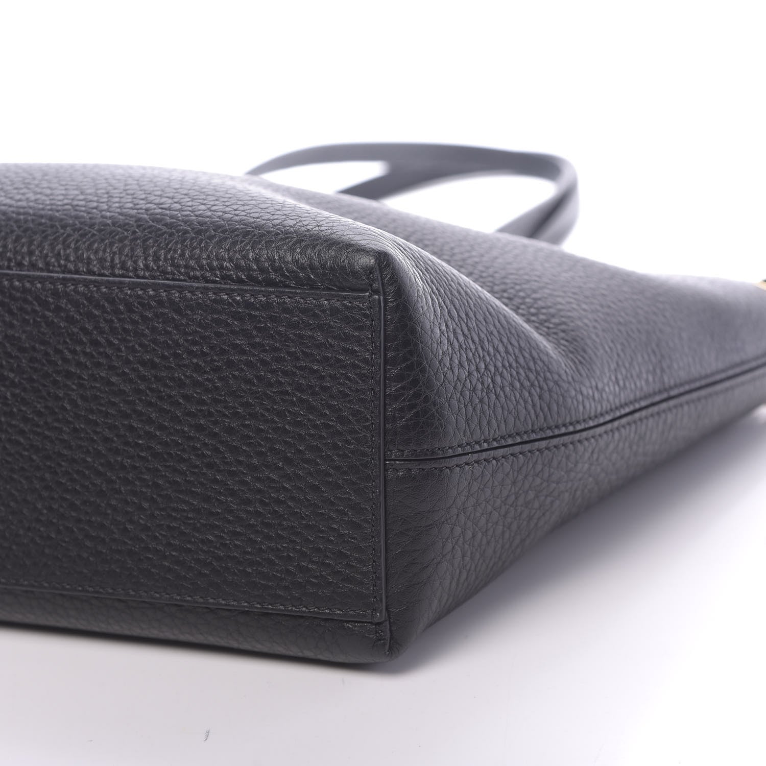 Valentino Garavani Grained Calfskin Small Rockstud Shoulder Tote Black 11 of 11