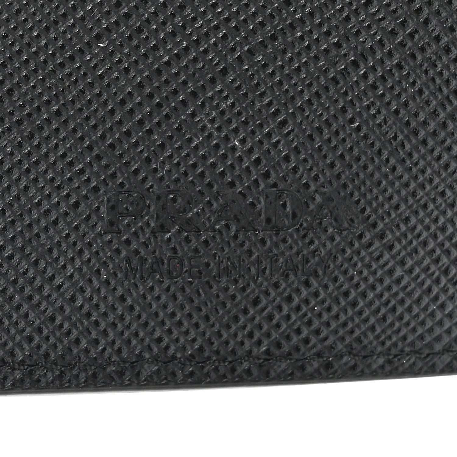 Prada Saffiano Bi-Color Bi-Fold Wallet Grey Black 7 of 9