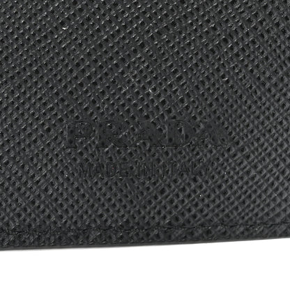 Prada Saffiano Bi-Color Bi-Fold Wallet Grey Black 7 of 9