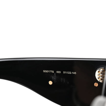 Gucci Acetate Round Frame Sunglasses GG0177S Brown 5 of 8