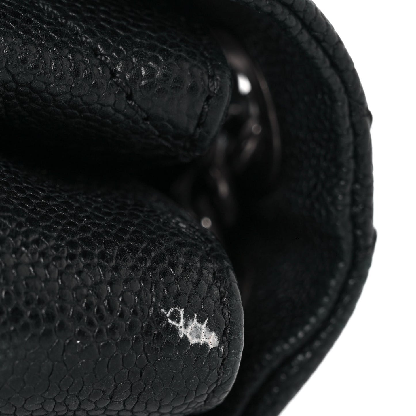 Caviar Quilted Medium Simply CC Flap Black