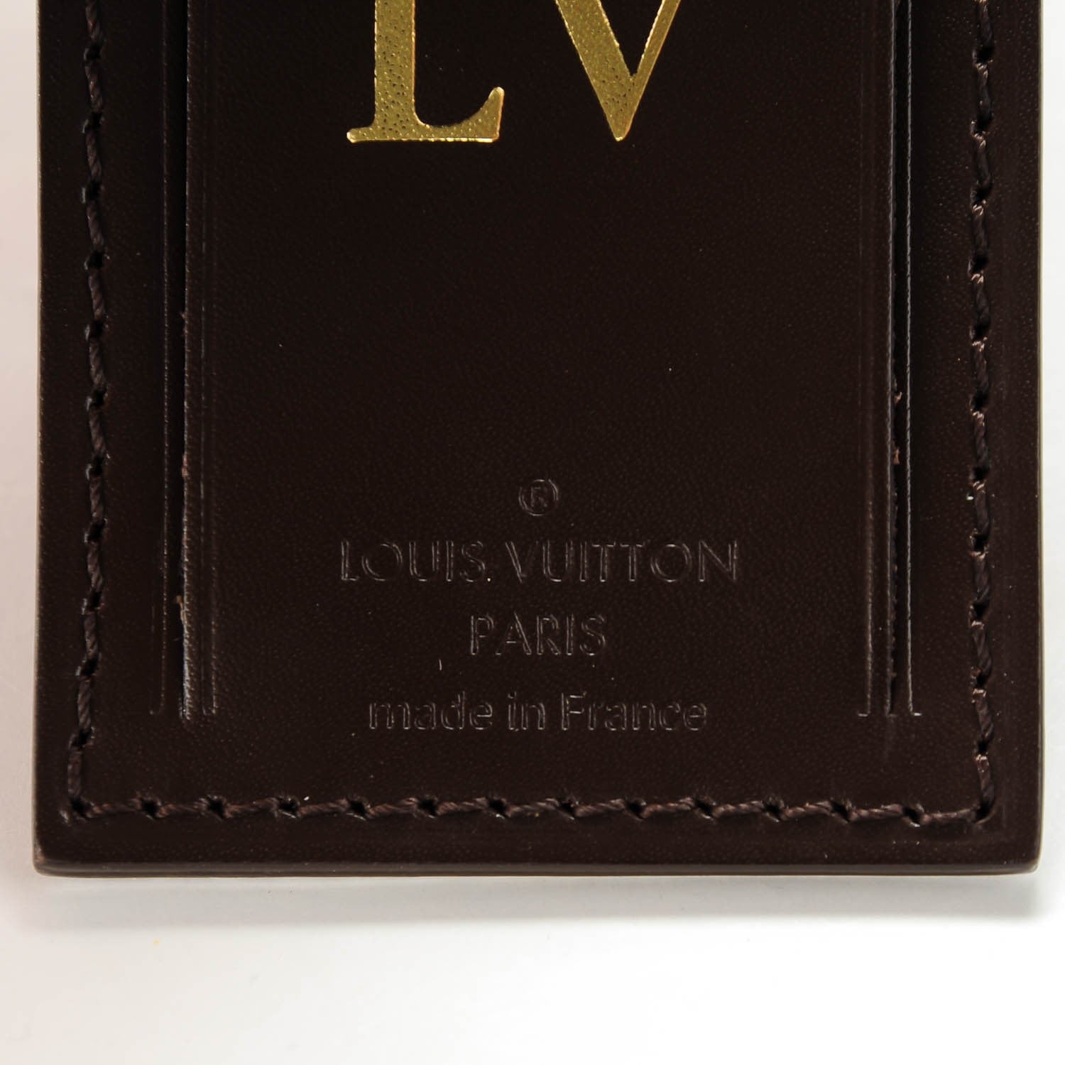 Louis Vuitton Calfskin Ebene Luggage Tag 3 of 3