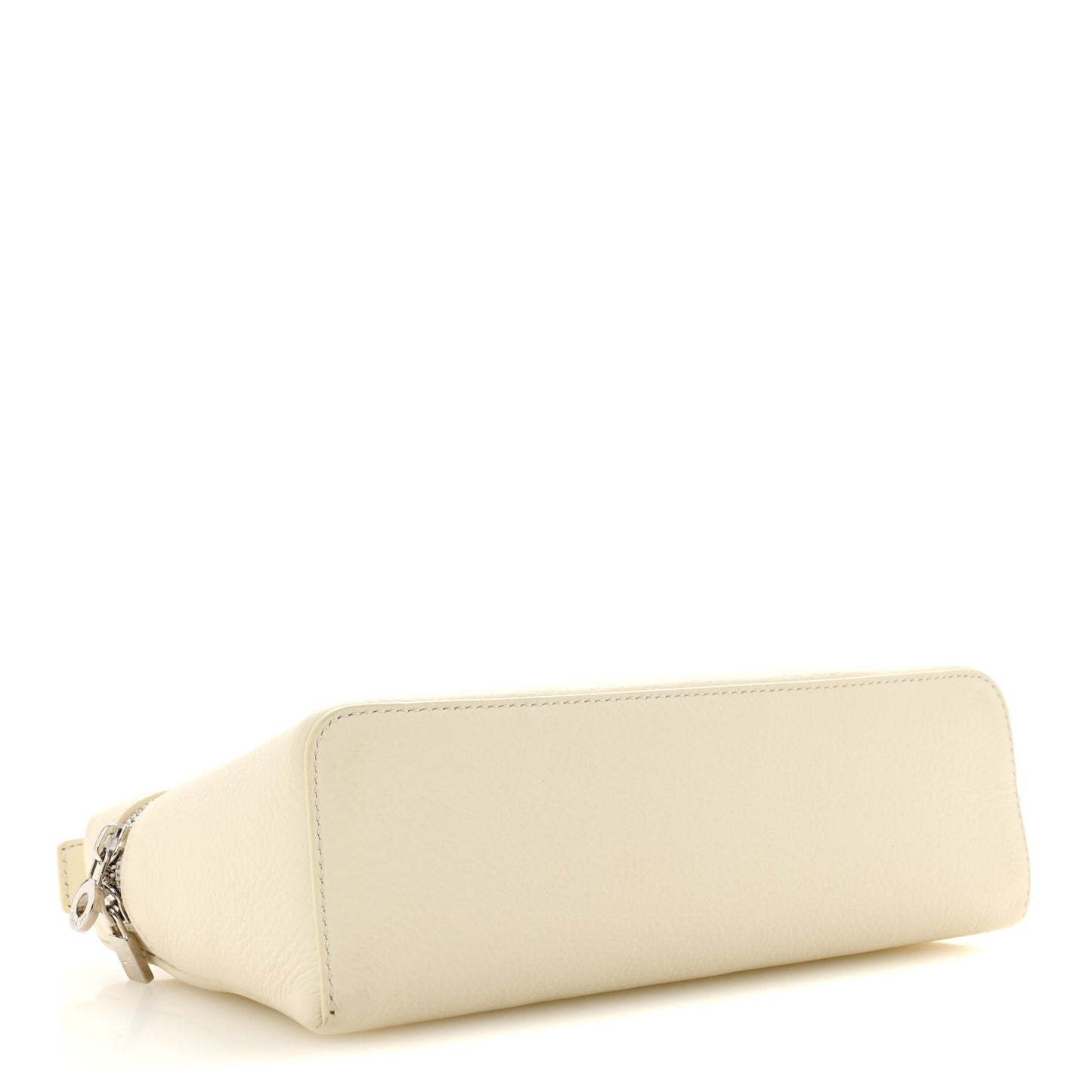 Grained Calfskin L19 Extra Pocket Pouch Whisper White