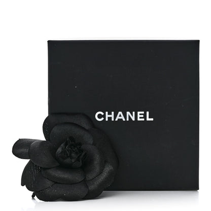Chanel Fabric Camellia Brooch Black 4 of 4