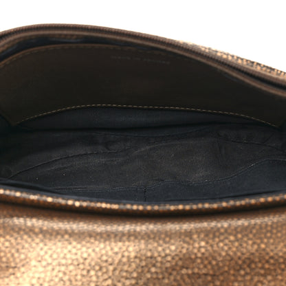 Chanel Metallic Caviar Half Moon Wallet On Chain WOC Bronze 5 of 15