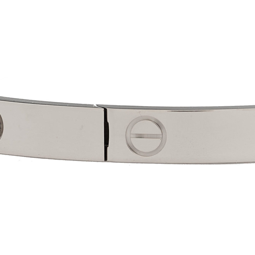 18K White Gold Medium LOVE Bracelet 18