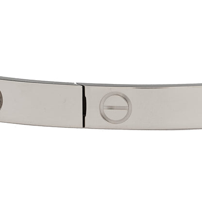 Cartier 18K White Gold Medium LOVE Bracelet 18 6 of 7