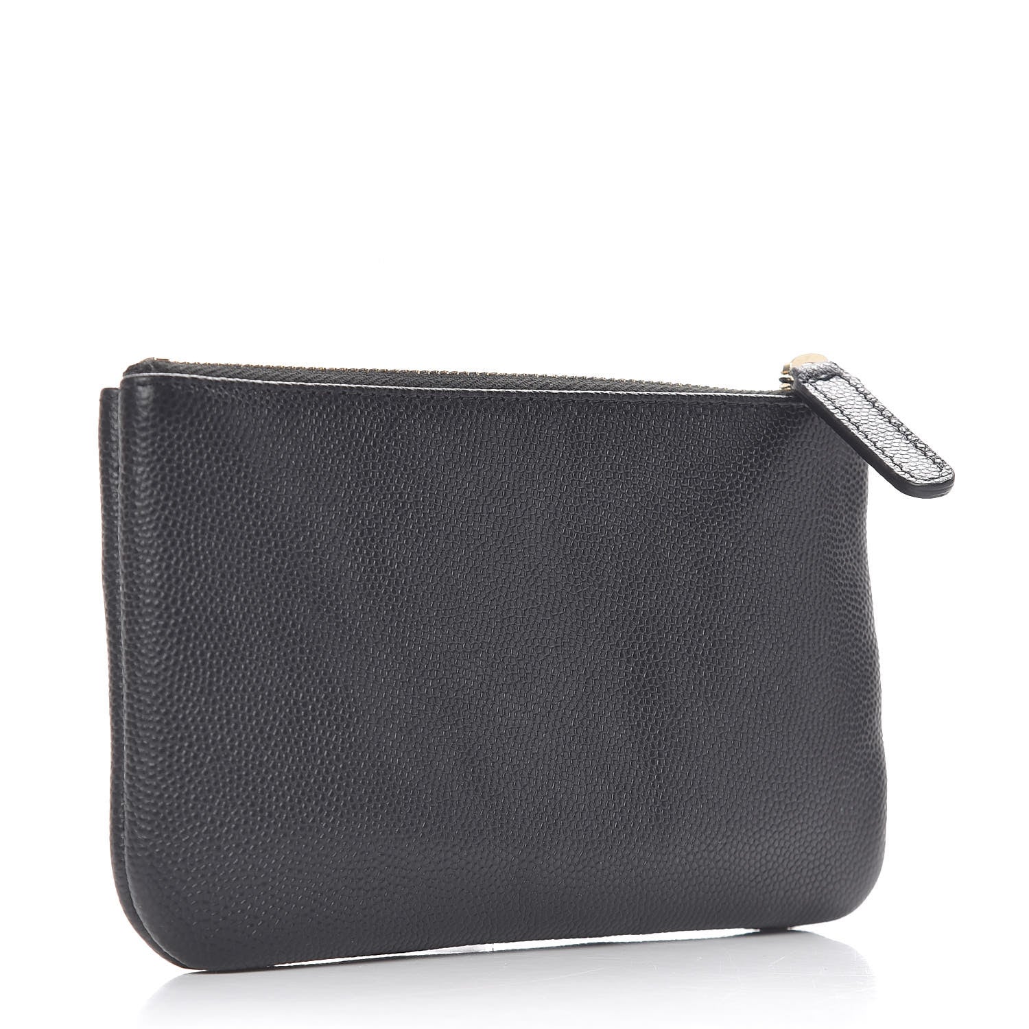 Chanel Caviar Studded Deauville Cosmetic Pouch Black 3 of 9