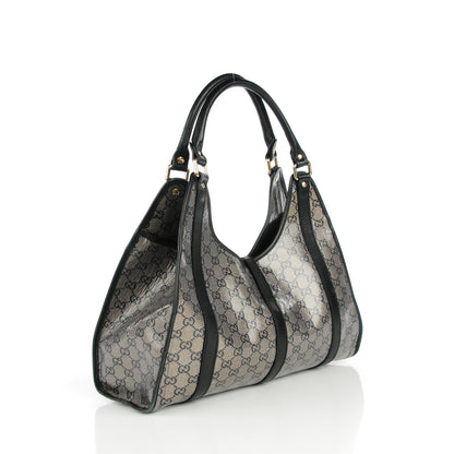 Gucci Crystal Monogram Medium Joy Shoulder Bag Black 3 of 8