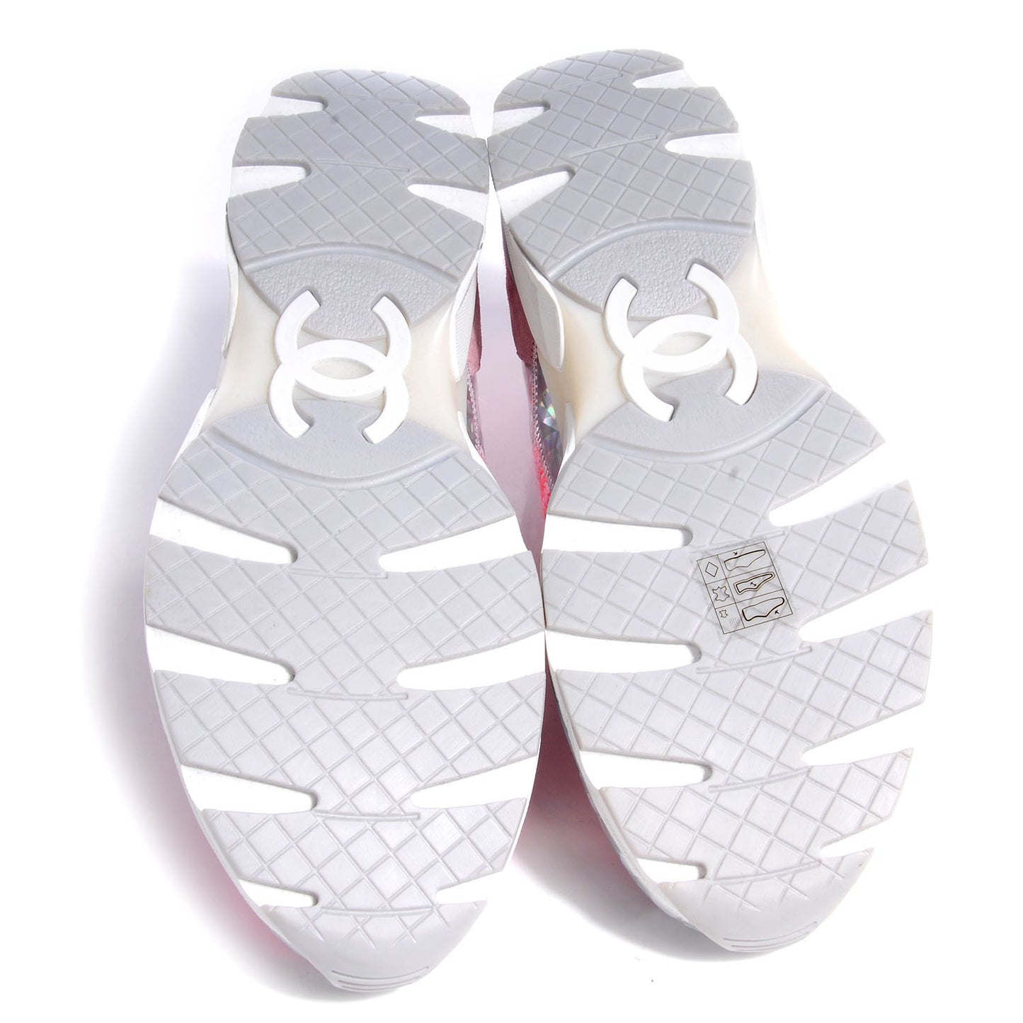 Tweed Suede Calfskin Sneakers 39 Pink