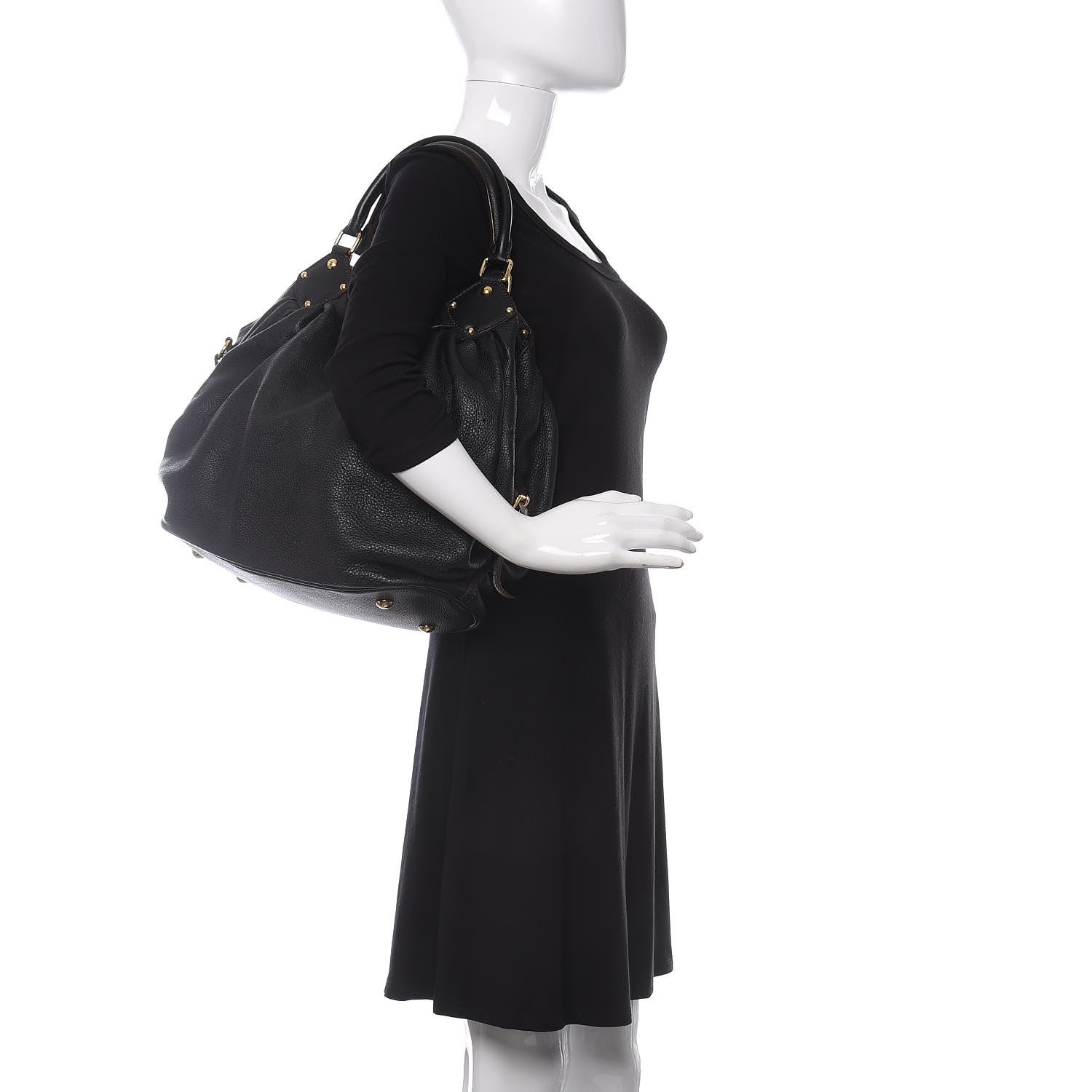 Louis Vuitton Mahina L Black 2 of 8