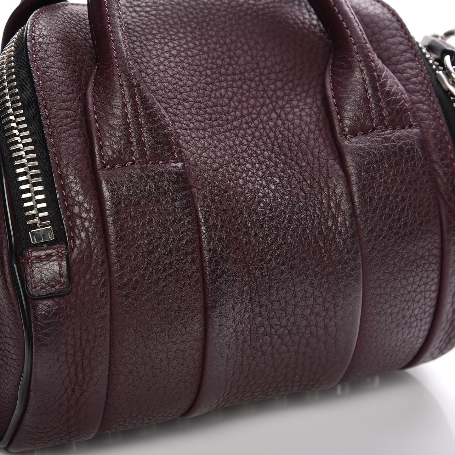 Pebbled Calfskin Mini Rockie Matte Oxblood
