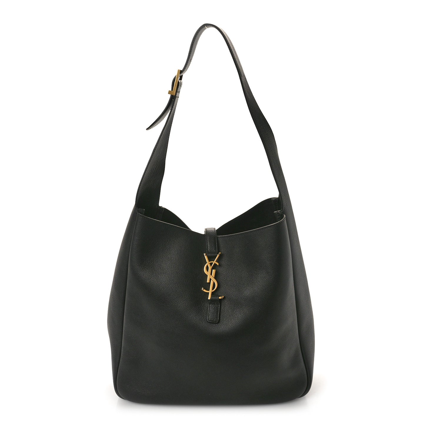 Smooth Calfskin Large Le 5 A 7 Soft Hobo Black