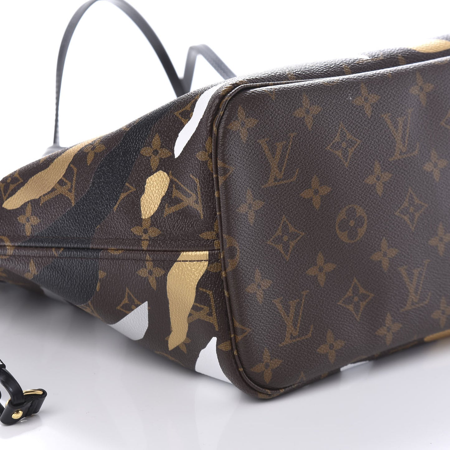 X LOL Monogram Neverfull MM Gold Silver