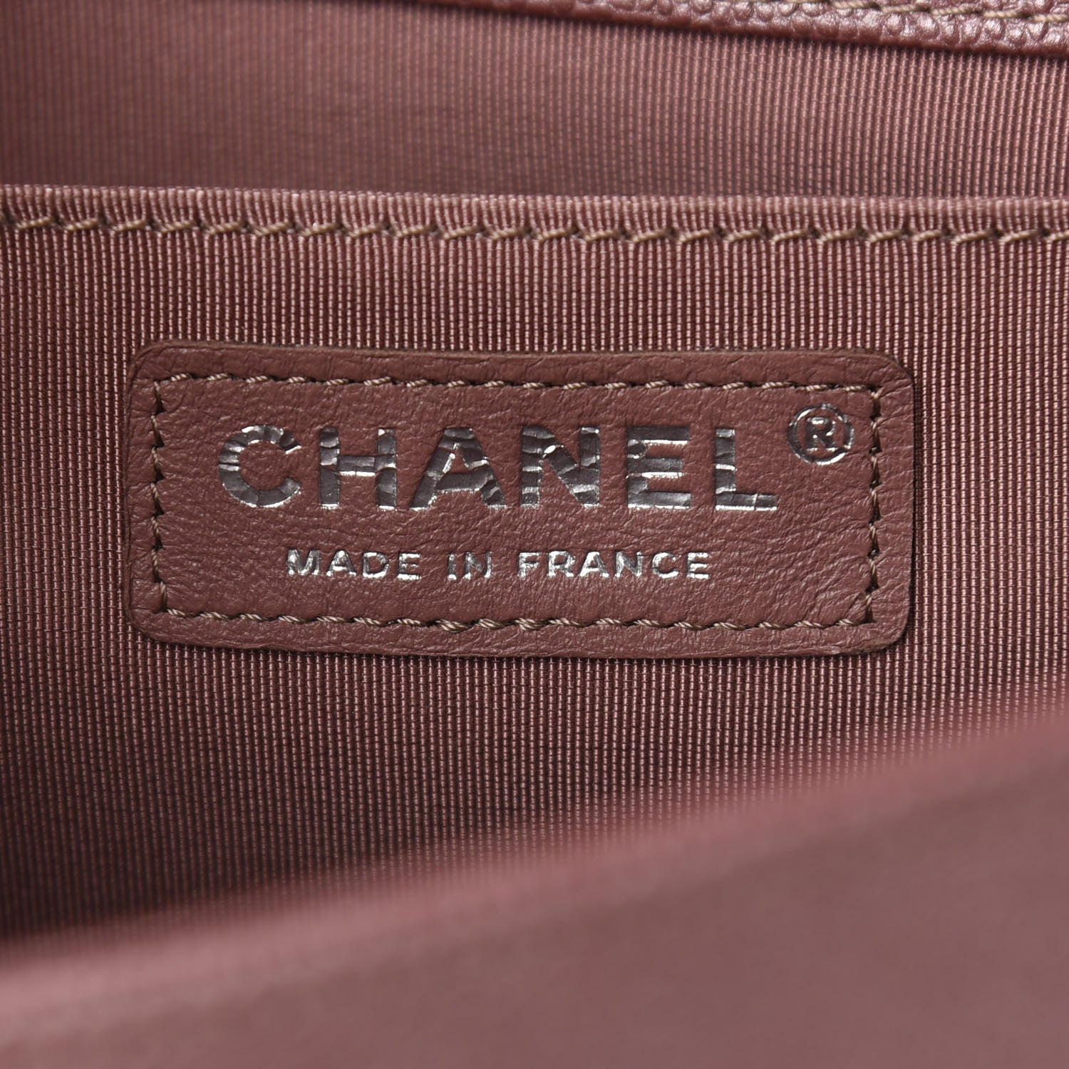 Chanel Metallic Caviar Chevron Quilted Medium Boy Flap Dark Pink 6 of 9